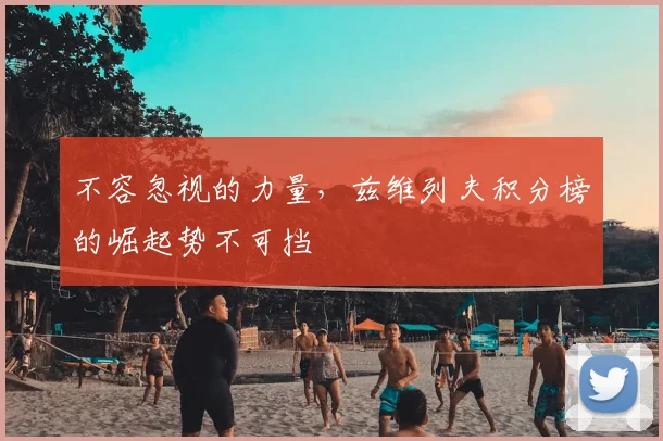 不容忽视的力量，兹维列夫积分榜的崛起势不可挡